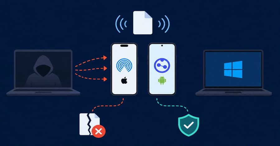 Falhas no AirDrop e Quick Share permitem ataques de quem está por perto
