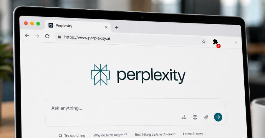 Extensão falsa da Perplexity no Chrome espionava buscas e a barra de endereços