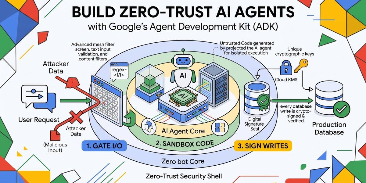 Construindo agentes de IA com arquitetura zero-trust usando o ADK do Google